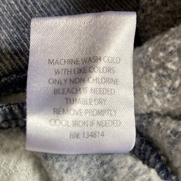 𝅺chicka-d U of I Distressed Sweat Pants Blue Sz M - Picture 9 of 11